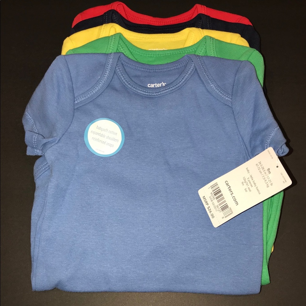 Carter’s 5-Pack Short-Sleeve Bodysuits Boys